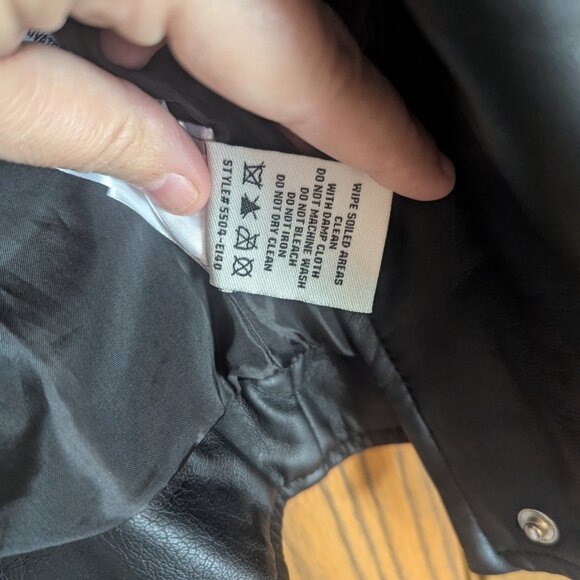 Urban Republic Quilted Faux Leather Moto Jacket Snaps/Zips/all the Attitude!! S - Picture 5 of 6